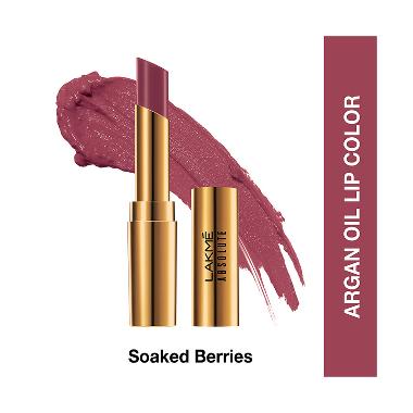 Lakme Absolute Reinvent Argan Oil Lipstick - 09 Soaked Berries
