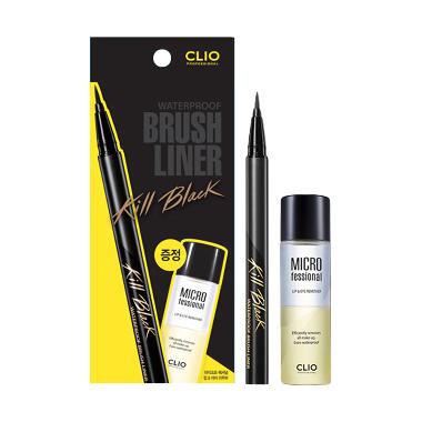 CLIO Kill Black Waterproof Brush Liner + Micro-Fessional Lip & Eye Remover