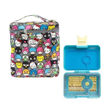 JUJUBE for Sanrio Fuel Cell Hello Friends Cooler Bag Bundling Yumbox CNB-S-201609 Cannes Mini Snack Kotak Makan Anak - Blue