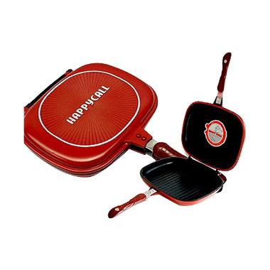 HAPPYCALL SPECIAL DOUBLE PAN - RED [32cm]  MADE IN KOREA