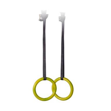 Liveup Sports LS 3675 Hitam Kuning Gymnastic Rings Alat Training                                                                