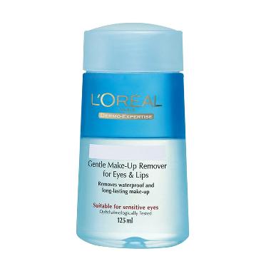 L'Oreal Paris Dermo Expertise Gentle Lip and Eye Makeup Remover Pembersih Wajah [125 mL]