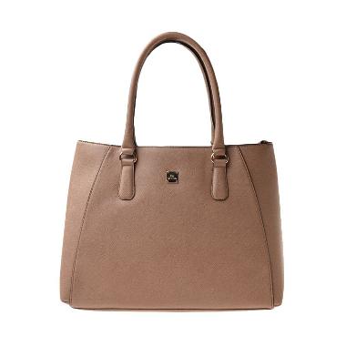 Les Catino Amaretto Tote Bag Taupe Tas Wanita