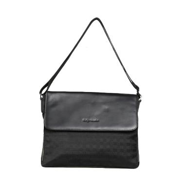 Phillipe Jourdan Bryson Messenger Bag Black Tas Pria IWM 0215003