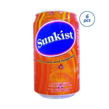 Sunkist Can Pulpy Jus 300 ml [6 Kaleng]