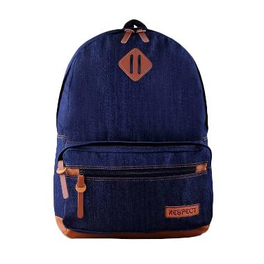Tas Mania Respect Levis Denim Backpack - Biru Jeans
