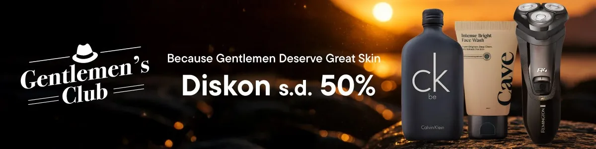 Promo Gentlemen&rsquo;s Club: Skincare & Grooming Pria dengan Diskon s.d 50%