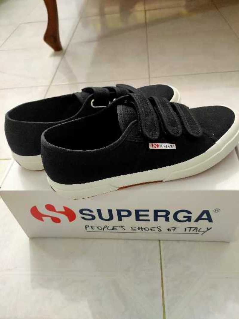 Jual Superga 2750 Cot3Strapu Sepatu Sneakers Sneakers Black