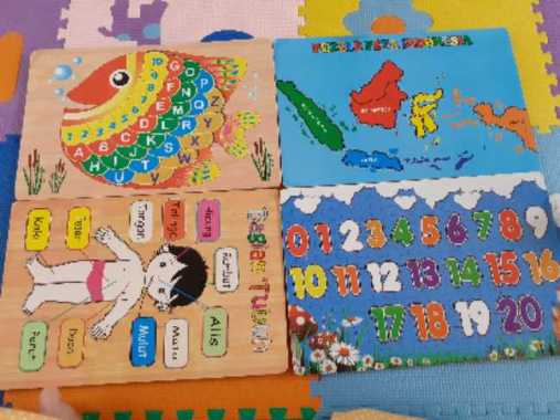 Jual Mainan Kayu Pintar Peta Indonesia Puzzle Terbaru Juli