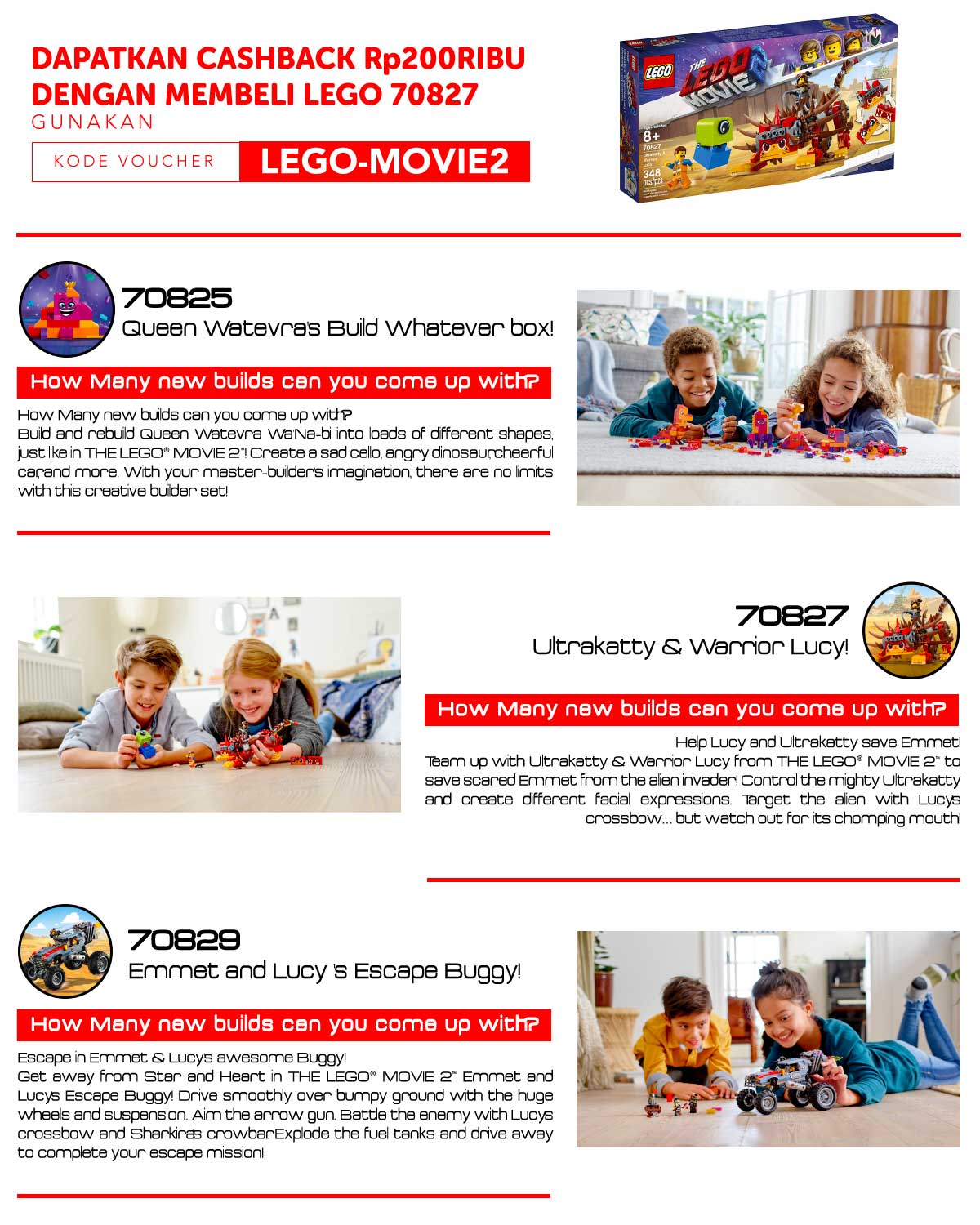 Promo Lego Movie 2 Get Addtional Cashback Bliblicom