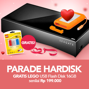 Parade Hardisk Gratis Lego USB Flash Disk 16GB Senilai Rp199.000