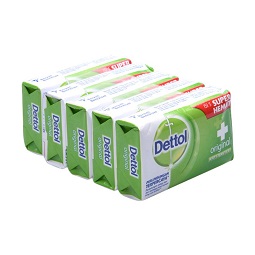 Dettol Sabun Anti-Bakteri Original 65 gr Super Hemat 5 Pcs