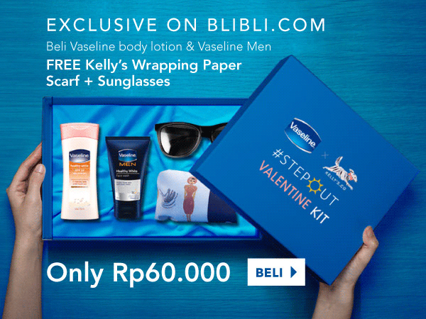 Beli Vaseline Free Wrapping Paper Scarf + Sunglasses