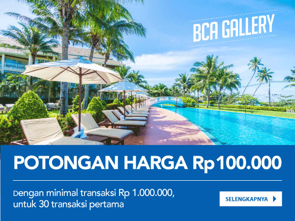 BCA Gallery Hotel Potongan Harga RP100RIBU
