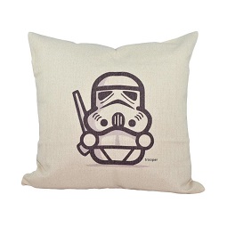 Hermosa Home Decor Star Wars Trooper Bantal Sofa - White [45 X 45 CM]