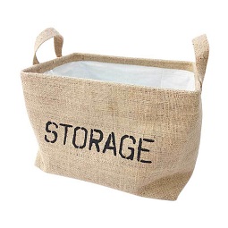 Kalia Home Decor Callie Rectangular Basket Keranjang - Natural [S]