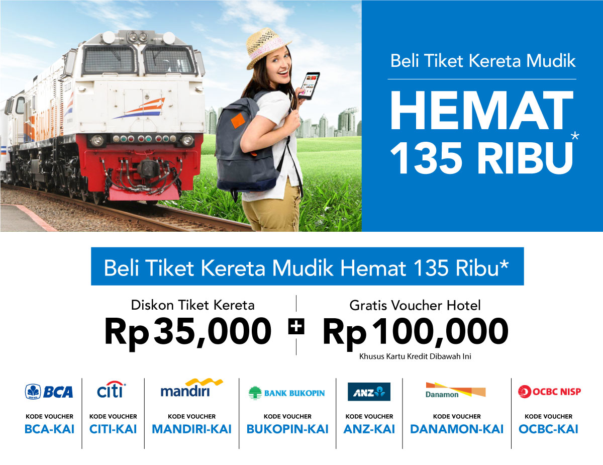Beli Tiket Kereta Mudik Hemat Hingga  Ribu Beli Tiket Kereta Mudik Hemat Hingga  Ribu