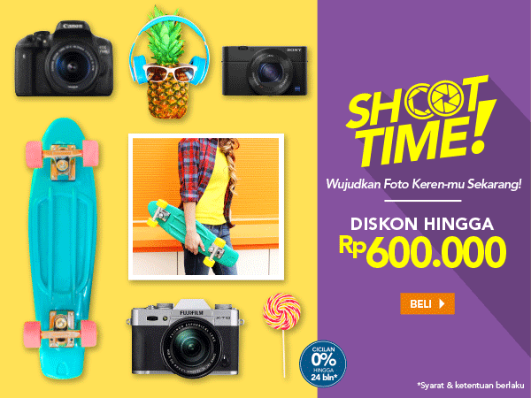 Shoot Time Diskon Hingga Rp600.000