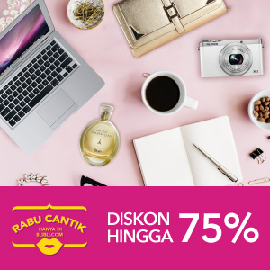 Rabu Cantik Diskon Hingga 75%