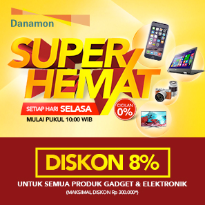 Danamon Super Hemat Diskon 8%