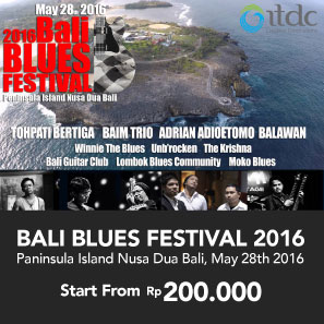 Bali Blues Festival 2016 Start From Rp200.000