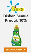 Rinso Diskon Semua Produk 10%