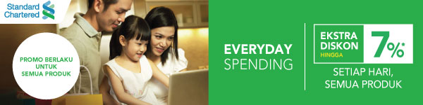 Standard Chartered Everyday Spending Ekstra Diskon 7%