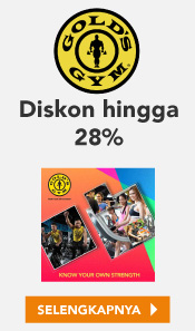 Gold's Gym Diskon Hingga 28%