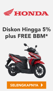 Honda Diskon Hingga 5% + Free BBM*