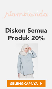 Ria Miranda Diskon Semua Produk 20%