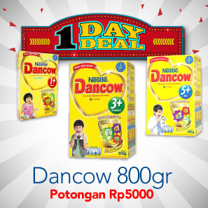 1 Day Deals! Dancow Potongan Rp5.000