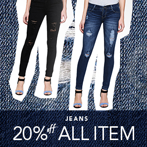 Jeans 20% Off All Item