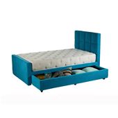 herapedic Kasur Springbed 2 in 1 Thera Kids Sliding Storage Turqois