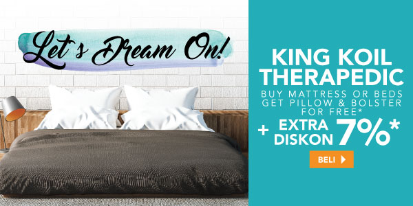 King Koil Therapedic FREE Pillow & Bolster!
