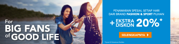 10 Brand Fashion & Sport Pilihan Ekstra Diskon 20%