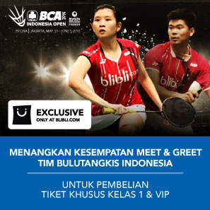 Tiket BCA Indonesia Open