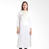 Mint Festive Faizah Pasta Printed Cotton MR15079301 Off White Dress Muslim