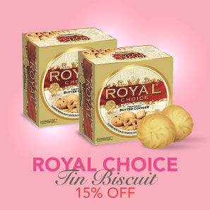 Royal Choice Tin Biscuit 15% OFF
