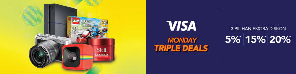 Visa Monday Triple Deals Diskon Hingga 20%