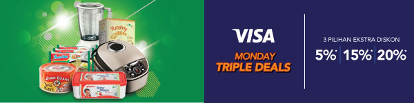 Visa Monday Triple Deals Diskon Hingga 20%