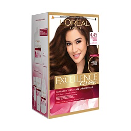 L'Oreal Paris Excellence Crème Hair Color - #4.45 Mahogany Copper Brown