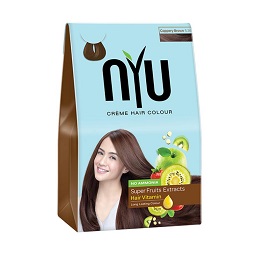 NYU Creme Hair Colour Coppery Pewarna Rambut - Brown