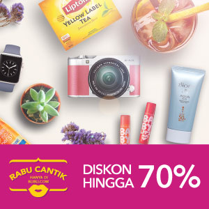Rabu Cantik Diskon Hingga 70%