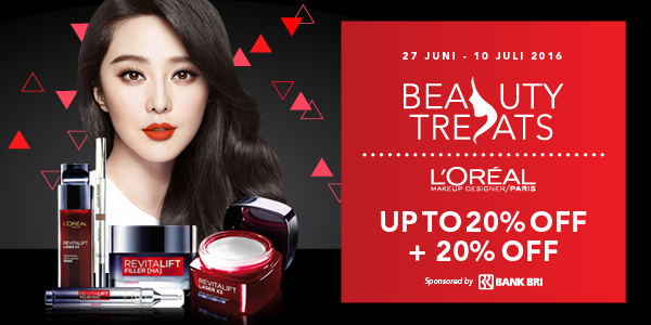 Beauty Treats L'oreal Up To 20% Off + 20% Off