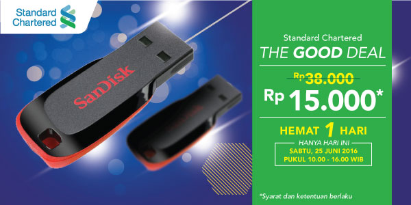 Standard Chartered The Good Deal Hemat 1 Hari Rp38.000 Jadi Rp15.000