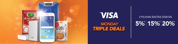 VISA Monday Triple Deals 3 Pilihan Ekstra Diskon