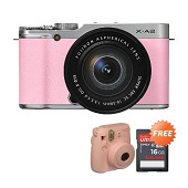 Fujifilm X-A2 Kit 16-50 Kamera Mirrorless Pink