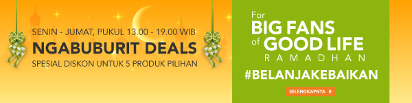 Ngabuburit Deals Spesial Diskon! Senin - Jumat 13.00 - 19.00 WIB