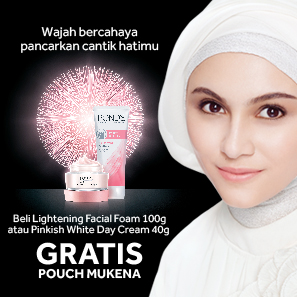 Beli Lightening Facial Foal atau Pinkish White Day Cream GRATIS Pouch Mukena