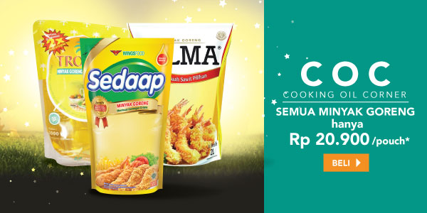 COC Cooking Oil Corner - Semua Minyak Goreng Hanya Rp20.900/Pouch*